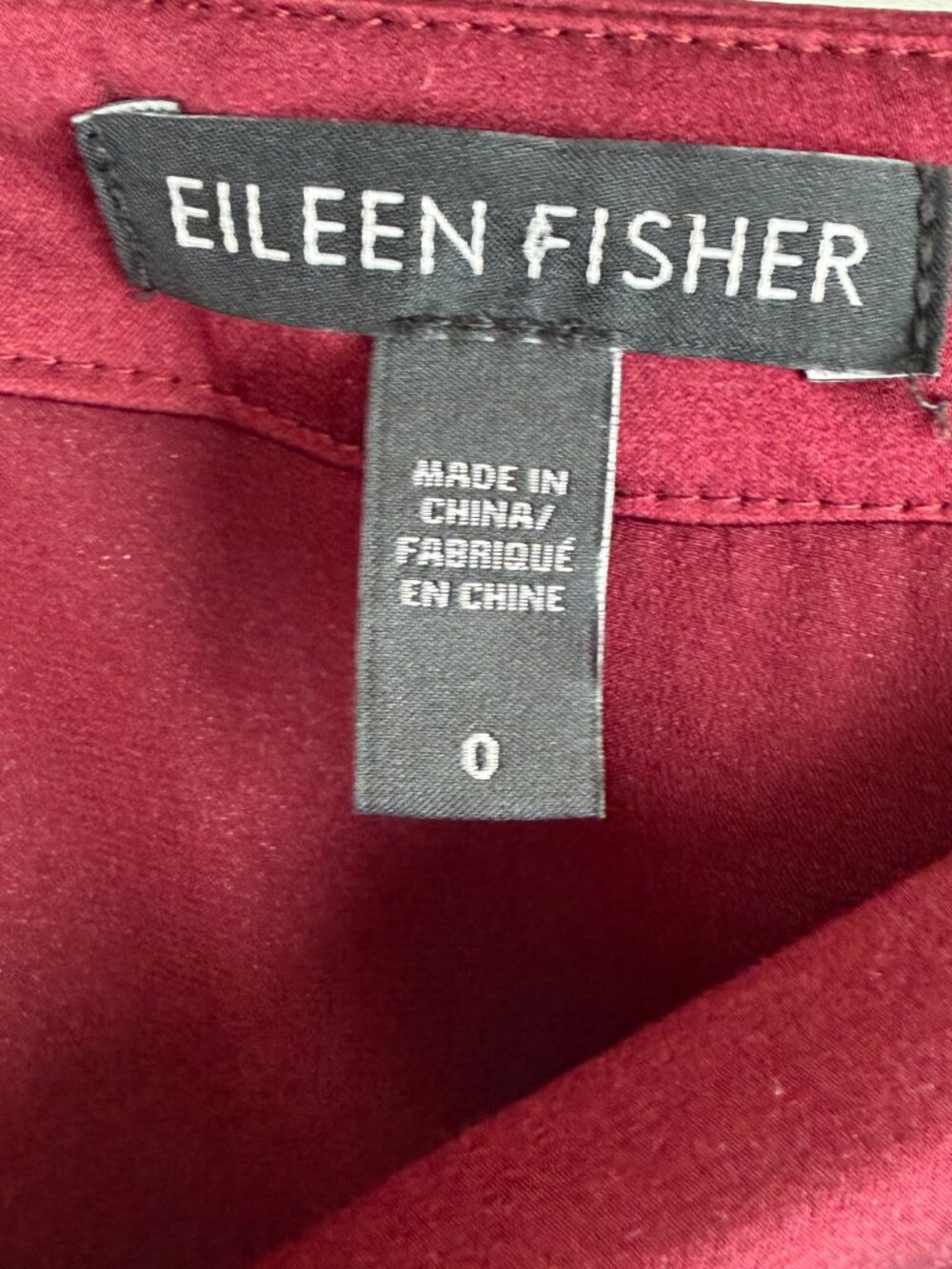 Eileen Fisher Silk Midi Skirt, Sz 0 - Picture 5 of 6